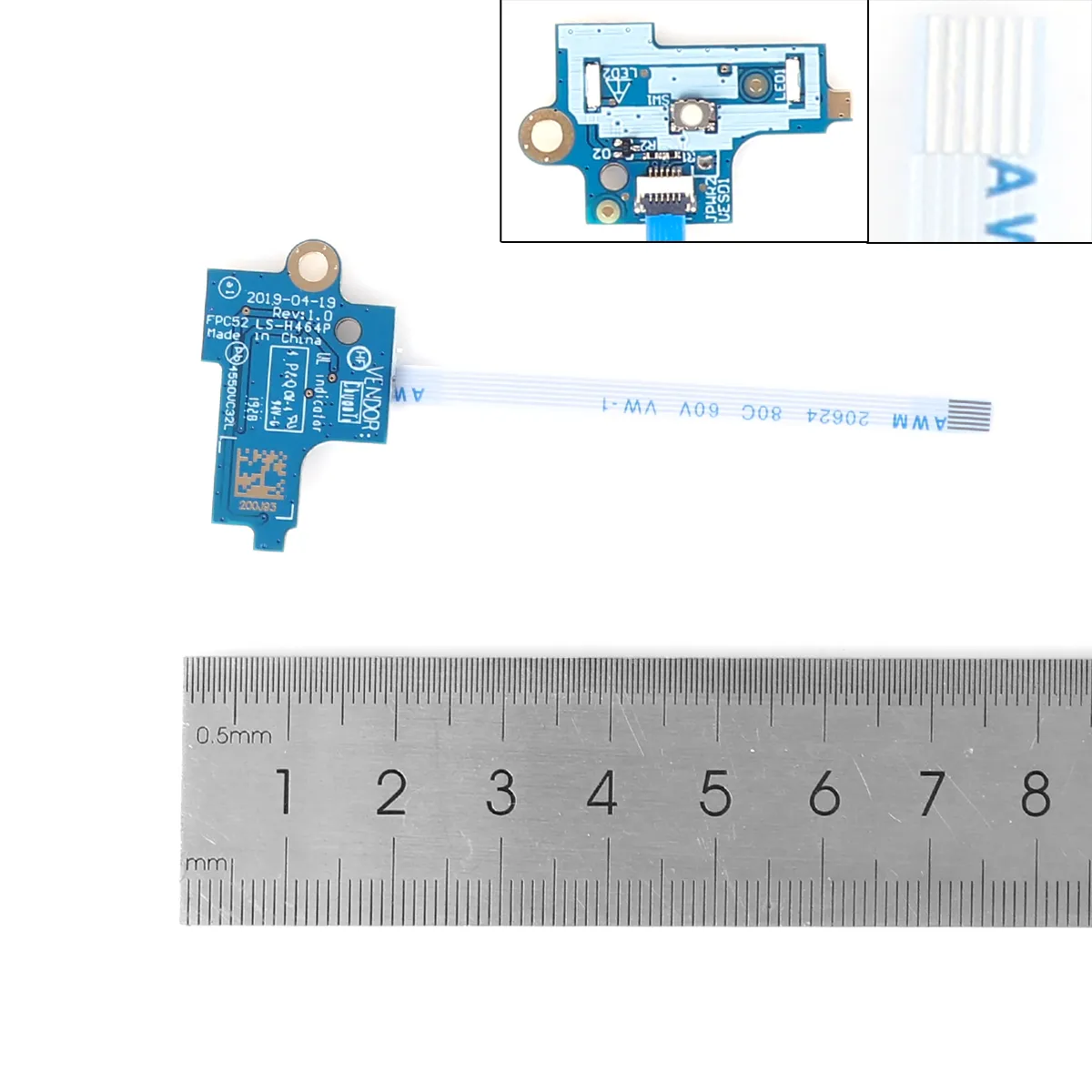 Picture of Power Button Board With Cable For HP 15-DK TPN-C141